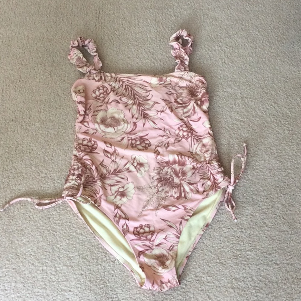 Target Pink Floral One-Piece Swimsuit